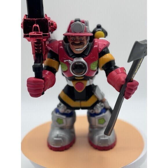 Rescue Heroes Power Max Billy Blaze Firefighter Water Cannon & Axe Action Figure - Picture 1 of 10